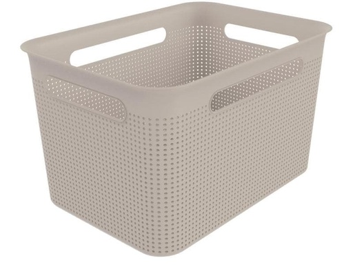 [90024304 932597] Rotho Aufbewahrungsbox BRISEN 16 l, Cappuccino