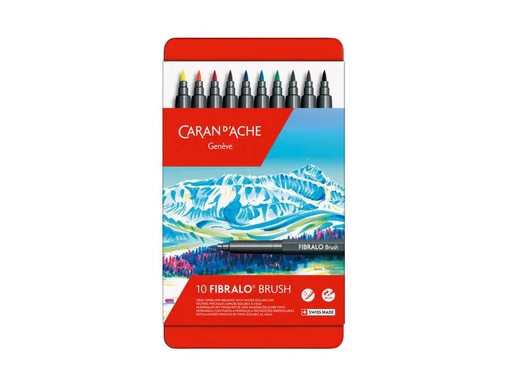 [90176175 1231465] Caran d'Ache Filzstift Fibralo Brush 10 Stück