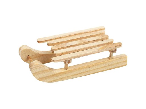 [90176327 813398] Creativ Company Mini-Figur Schlitten 6.5 x 2.5 cm