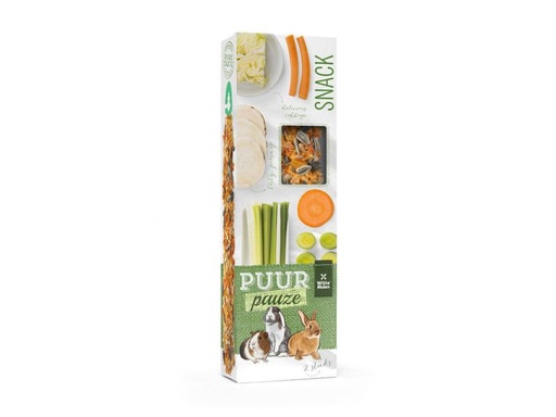 [90024460 873400] Witte Molen Snack Puur Sticks Gemüse für Nager, 2 Stk. à 180 g