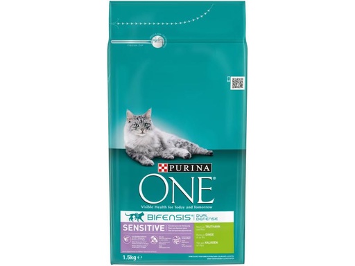 [90024477 591190] Purina ONE Trockenfutter Sensitive Truthahn &amp; Reis, 1.5 kg