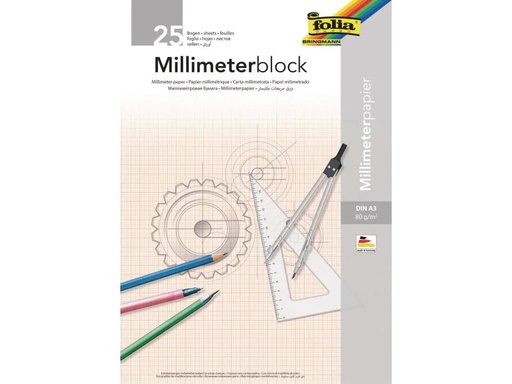 [90024512 1020557] Folia Milimeterpapier , A3