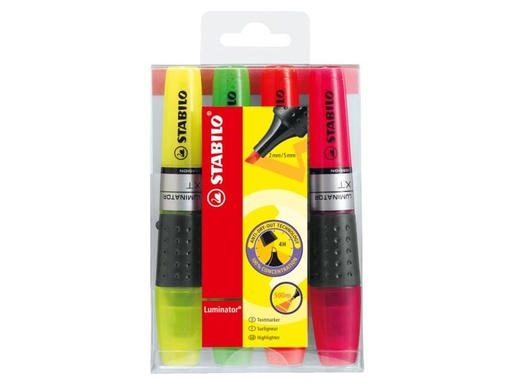 [90024539 1085110] STABILO Textmarker Luminator 4 Stück Mehrfarbig