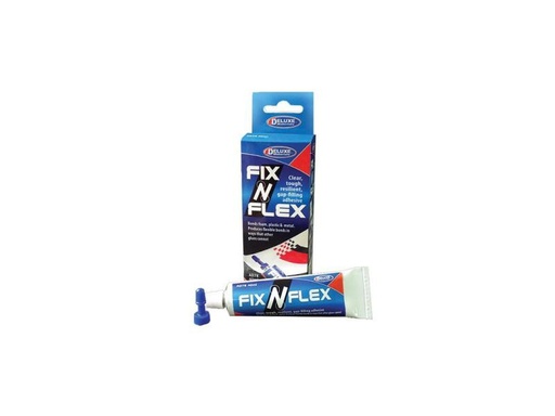 [90024838 778921] Deluxe Materials Modellbauklebstoff Fix 'n' Flex 1 Stück, Transparent