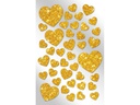 Braun + Company Glitzersticker Herzen Gold