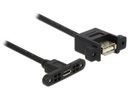 Delock USB 2.0-Einbaukabel  USB A - Micro-USB B 0.25 m