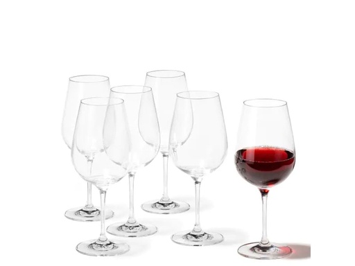[90025309 552373] Leonardo Rotweinglas Tivoli 580 ml, 6 Stück, Transparent