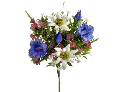 [90025415 1037170] Botanic-Haus Kunstblume Alpenblütenstrauss, 22 cm