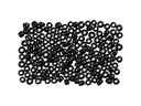 Creativ Company Rocailles-Perlen 8/0 Schwarz glanz