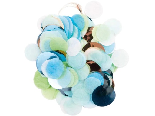 [90025695 988084] Rico Design Streudeko 20 g Konfetti, Blau/Grün Mix