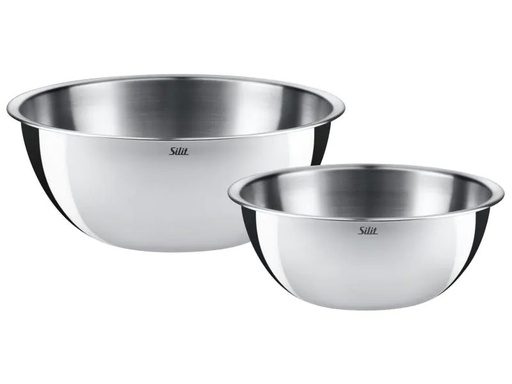 [90025852 1016807] Silit Rührschüssel-Set 1.2 l/2.7 l, Silber