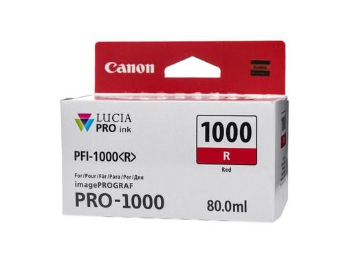 [90026005 462743] Canon Tinte PFI-1000R / 0554C001 Red