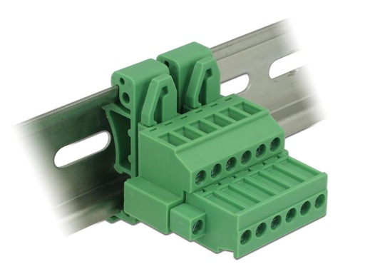 [90026128 860501] Delock Hutschiene/DIN Rail Terminalblock 6Pin
