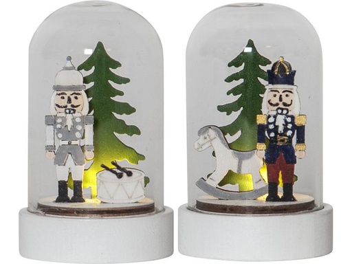 [90176685 1187229] Star Trading LED-Figur Nussknacker, 9 cm, 2 Stück
