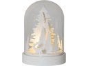 Star Trading Schneekugel Kupol Winterwald 17.5 cm, Weiss