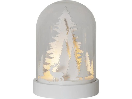 [90176845 1187197] Star Trading Schneekugel Kupol Winterwald 17.5 cm, Weiss