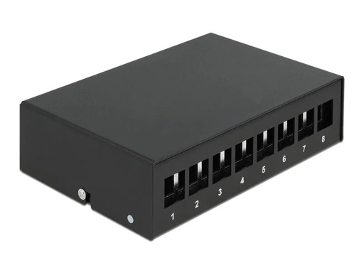 [90177120 1247959] Delock Gehäuse Keystone Patchpanel 8 Port schwarz