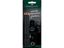 Faber-Castell Bleistift Grip 2001 Sleeve B, Schwarz, 3 Stück