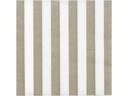 Rico Design Papierservietten Gestreift 33 x 33 cm, 20 Stück, Beige/Weiss