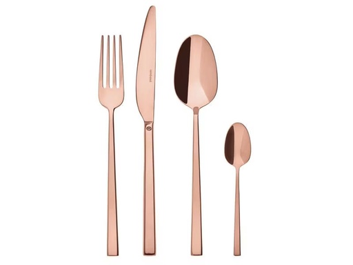 [90177362 1240355] Sambonet Besteck-Set Rock 24-teilig, Kupfer