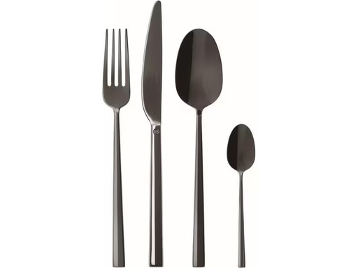 [90177422 1240356] Sambonet Besteck-Set Rock 24-teilig, Schwarz