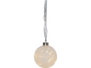 Star Trading Weihnachtskugel Glow Snow, 15 LED, 10 cm, indoor