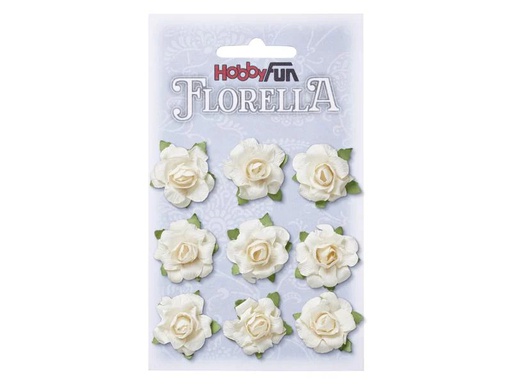 [90177516 1238066] HobbyFun Streudeko Florella 9 Stück, Creme