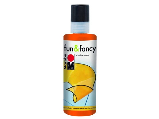 [90026350 556391] Marabu Fensterfarbe Fun &amp; Fancy 80 ml, Orange
