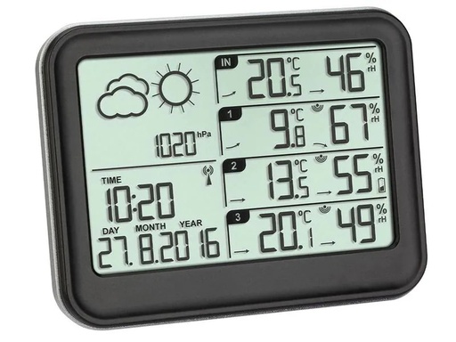 [90177637 1229062] TFA Dostmann Wetterstation mit 3 Sendern View