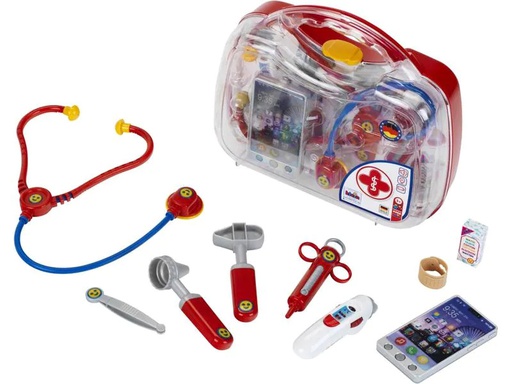 [90177716 1241291] Klein-Toys Arzt Koffer mit elektrischem Smartphone und Thermometer