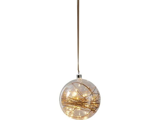 [90177803 1187253] Star Trading Weihnachtskugel Glow, 40 LED, 20 cm, indoor