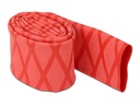Delock Schrumpfschlauch X-Muster rutschfest 1 m x 30 mm Rot