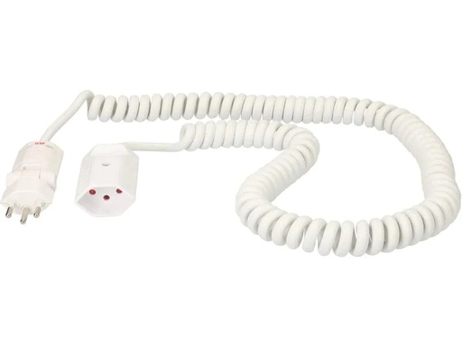 [90178122 1252294] Max Hauri Verlängerungskabel 3.5 m T13 - T12 ClipClap, Weiss