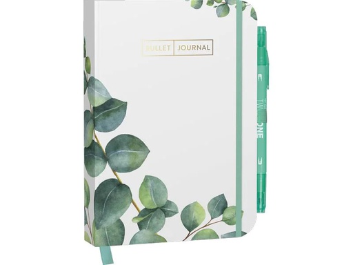 [90178139 1240045] EMF Notizbuch Bullet Journal Leaves 21 x 14.8 cm