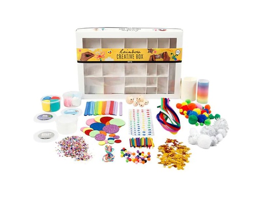 [90178302 1231143] Creativ Company Bastelset Kreativbox Regenbogen 16-teilig