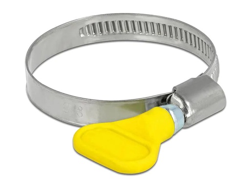 [90178460 1251775] Delock Schlauchschellen-Set Edelstahl 400 SS 32-50 mm, Gelb 5 Stück