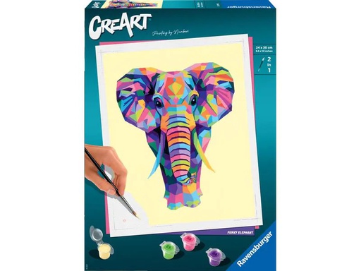 [90178710 1194193] Ravensburger Malen nach Zahlen CreArt: Funky Elephant