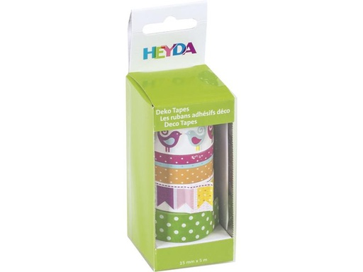 [90178932 1242565] Heyda Washi Tape Vögel Mehrfarbig
