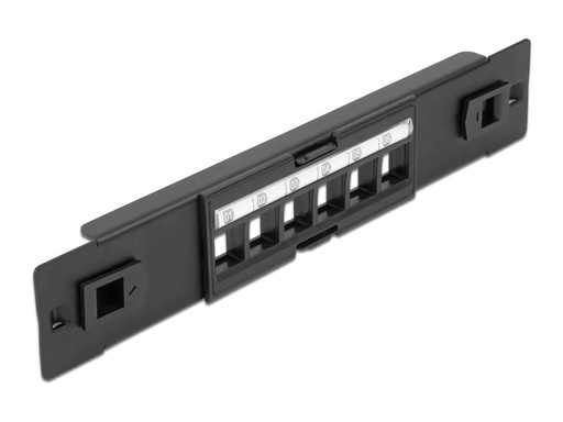 [90179000 1247956] Delock Patchpanel 10″ Keystone 6-Port 10 Rack