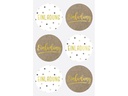 Heyda Motivsticker Einladung 4 Blatt je 6 Stickern