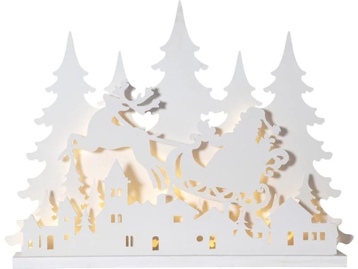 [90179046 1187308] Star Trading Tischdeko Grandy, 80 cm, Holz, Weiss