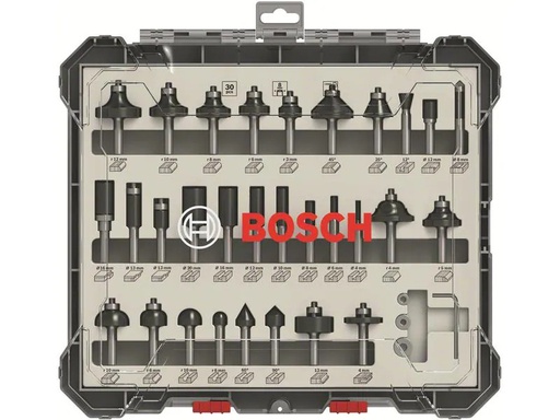 [90179354 1259728] Bosch Professional Fräserset 8-mm-Schaft 30-teilig