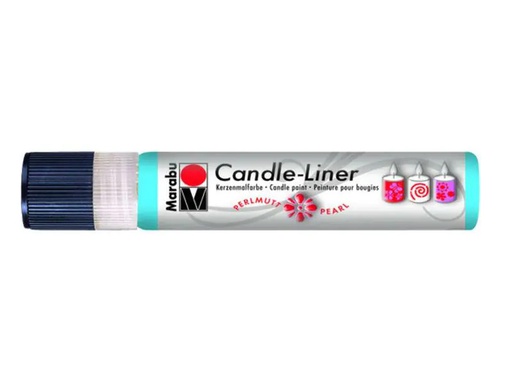 [90026556 648243] Marabu Kerzenmalfarbe Candle-Liner 25 ml, Hellblau