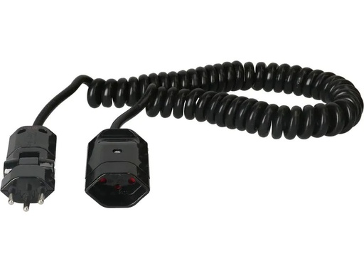 [90179747 1252293] Max Hauri Verlängerungskabel 2 m T13 - T12 ClipClap, Schwarz