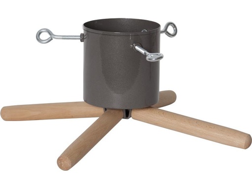 [90179957 1187199] Star Trading Weihnachtsbaumständer 19 cm Grau/Natur