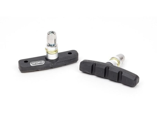 [90180108 1190885] Elvedes Bremsschuhe V-Brake 60 x 10 mm, Schwarz