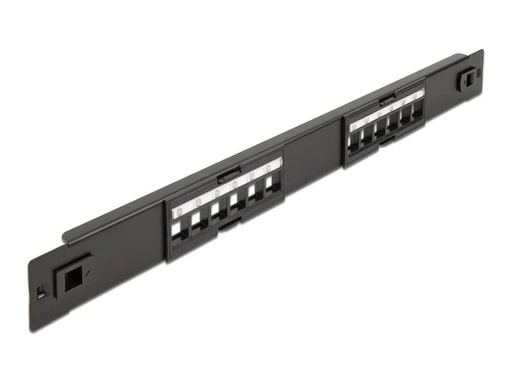 [90180136 1247957] Delock Patchpanel 19″ Keystone 12-Port 19 Rack