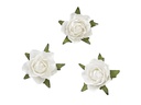HobbyFun Streudeko Rosen 20 Stück, Weiss