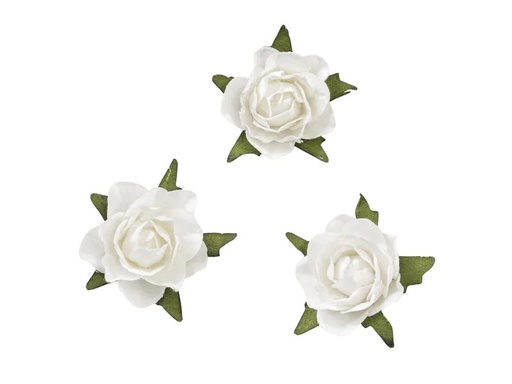 [90180330 1237662] HobbyFun Streudeko Rosen 20 Stück, Weiss
