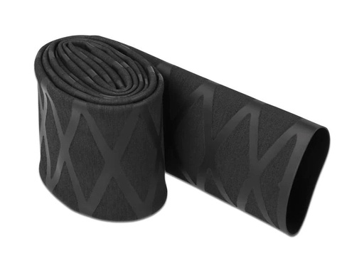 [90180337 1241768] Delock Schrumpfschlauch X-Muster rutschfest 1 m x 30 mm Schwarz